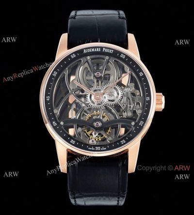 Best Replica Audemars Piguet Code 11.59 Tourbillon Openworked Watch Rose Gold 41mm